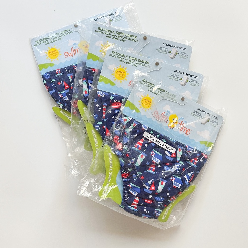 Reusable swim diapers (6-12 months) NEW